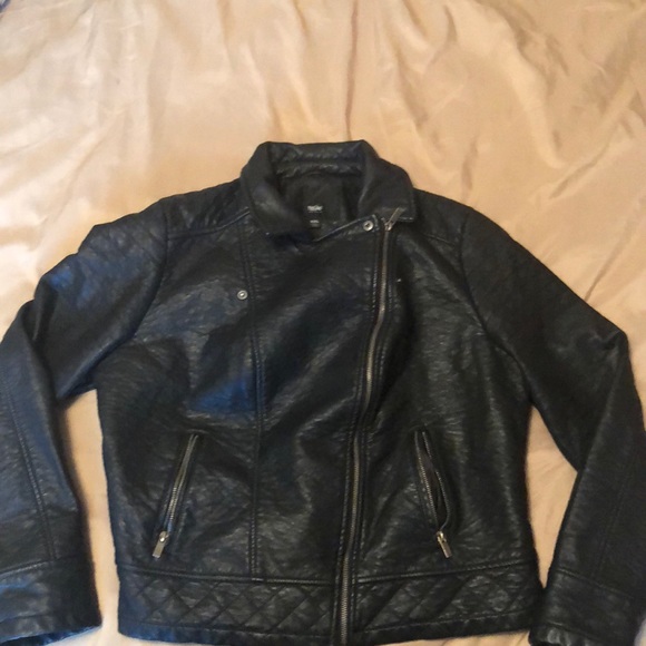mossimo black leather jacket